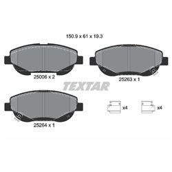 Klocki Textar - TEX2500601