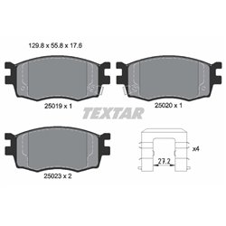 Klocki Textar - TEX2501901