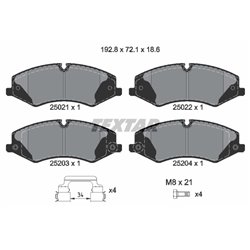 Klocki Textar - TEX2502201