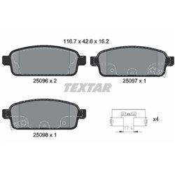 Klocki Textar - TEX2509602