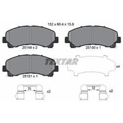 Klocki Textar - TEX2514901