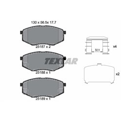 Klocki Textar - TEX2518701