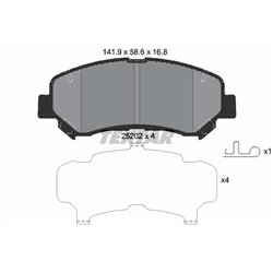 Klocki Textar - TEX2520201