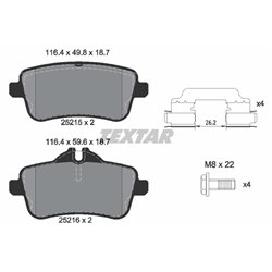 Klocki Textar - TEX2521501