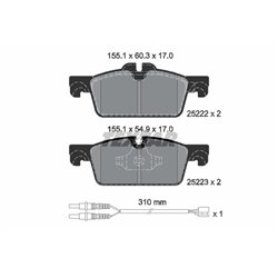Klocki Textar - TEX2522201