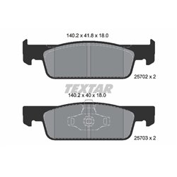 Klocki Textar - TEX2570201