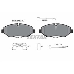 Klocki Textar - TEX2922902