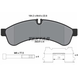 Klocki Textar - TEX2923101