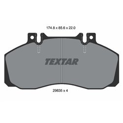 Klocki Textar - TEX2983506