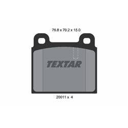 Klocki Textar - TEX2001107