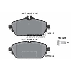 Klocki Textar - TEX2203102