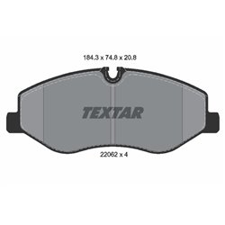 Klocki Textar - TEX2206201