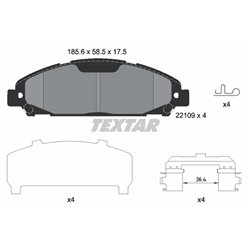 Klocki Textar - TEX2210901