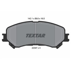 Klocki Textar - TEX2234701