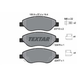 Klocki Textar - TEX2247601