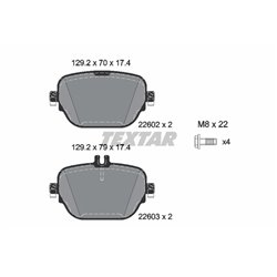 Klocki Textar - TEX2260201