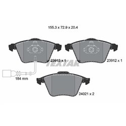 Klocki Textar - TEX2391301