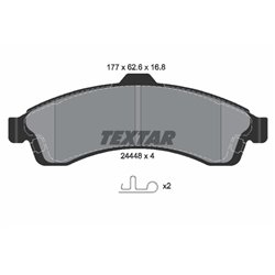 Klocki Textar - TEX2444801