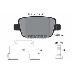 Klocki Textar - TEX2453702
