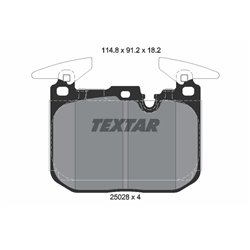 Klocki Textar - TEX2502801