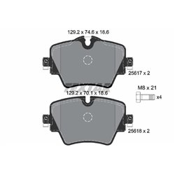 Klocki Textar - TEX2561701