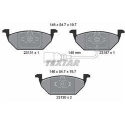 Klocki Textar EPAD - TEX2313181