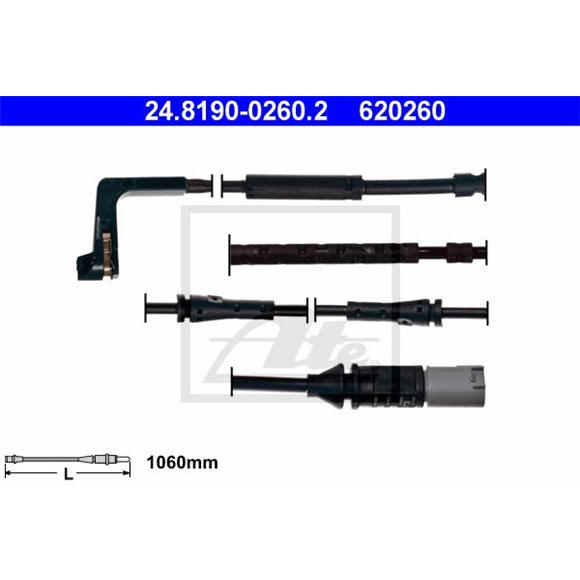 Czujnik zużycia klocków ATE 24.8190-0260.2 - 24.8190-0260.2