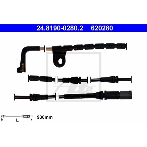 Czujnik zużycia klocków ATE 24.8190-0280.2 - 24.8190-0280.2