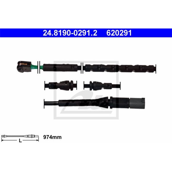Czujnik zużycia klocków ATE 24.8190-0291.2 - 24.8190-0291.2