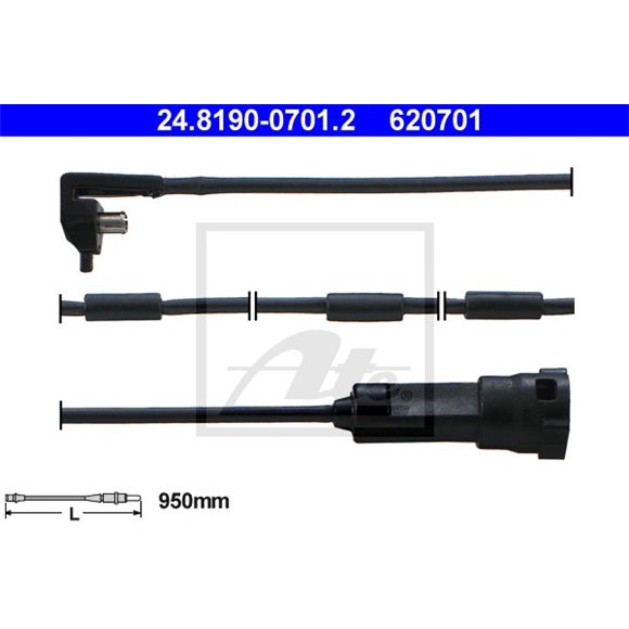 Czujnik zużycia klocków ATE 24.8190-0701.2 - 24.8190-0701.2