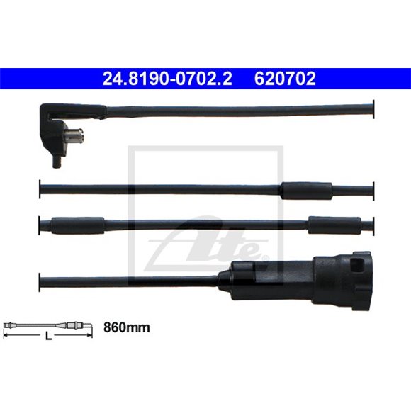 Czujnik zużycia klocków ATE 24.8190-0702.2 - 24.8190-0702.2