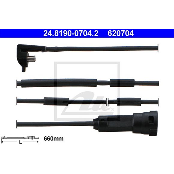 Czujnik zużycia klocków ATE 24.8190-0704.2 - 24.8190-0704.2
