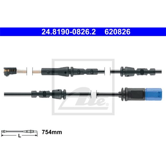 Czujnik zużycia klocków Ate 24.8190-0826.2 - 24.8190-0826.2