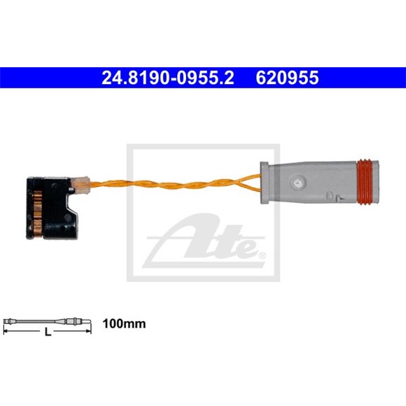 Czujnik zużycia klocków ATE 24.8190-0955.2 - 24.8190-0955.2