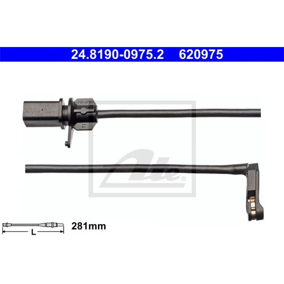 Czujnik zużycia klocków ATE 24.8190-0975.2 - 24.8190-0975.2