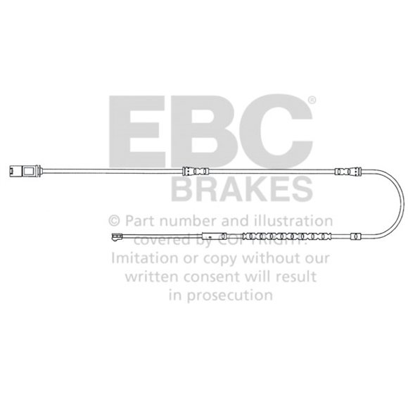 Czujnik zużycia klocków Ebc - EFA128