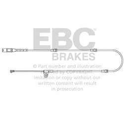 Czujnik zużycia klocków Ebc - EFA139