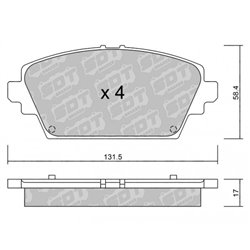 Klocki Galfer Sport FDHP 1050 - 2100700