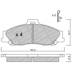 Klocki Galfer Sport FDHP 1050 - 2101500