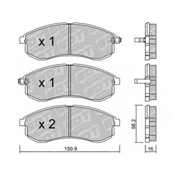 Klocki Galfer Sport FDHP 1050 - 2101700