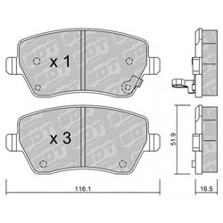 Klocki Galfer Sport FDHP 1050 - 2102001