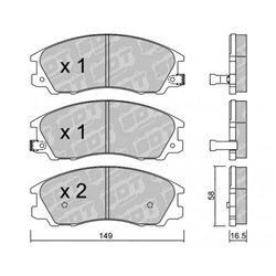 Klocki Galfer Sport FDHP 1050 - 2103100