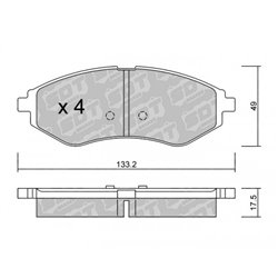 Klocki Galfer Sport FDHP 1050 - 2103300