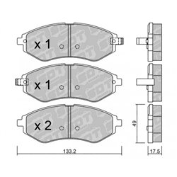 Klocki Galfer Sport FDHP 1050 - 2103301