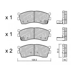 Klocki Galfer Sport FDHP 1050 - 2103700