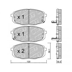 Klocki Galfer Sport FDHP 1050 - 2103800