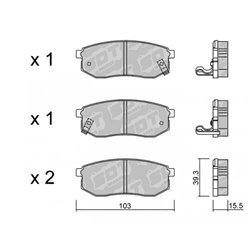 Klocki Galfer Sport FDHP 1050 - 2103900