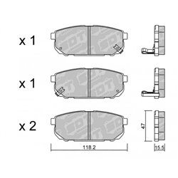 Klocki Galfer Sport FDHP 1050 - 2104100