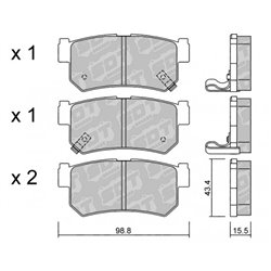 Klocki Galfer Sport FDHP 1050 - 2104400