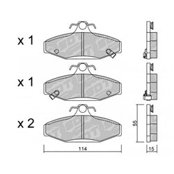Klocki Galfer Sport FDHP 1050 - 2104500